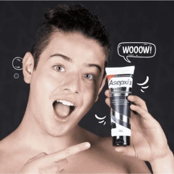 Asepxia Carbón Detox Gel Exfoliante 120 G. Limpia La Piel