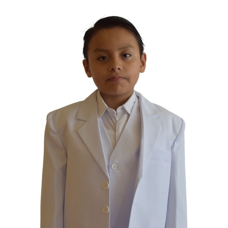 Traje Blanco para Primera Comunion 5 Piezas