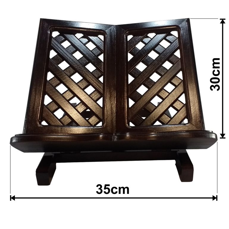 Atril Biblia Recetario Porta Libros Madera Grande Nogal