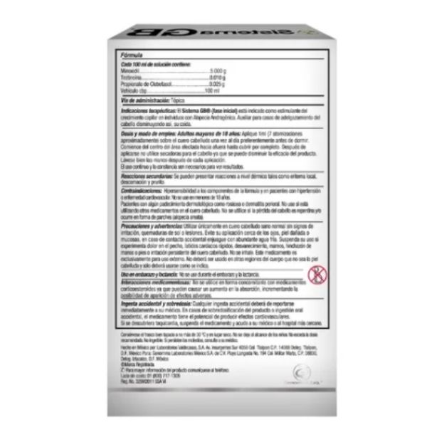 Sistema Gb Solución Alopecia 60 Ml. Minoxidil 5%