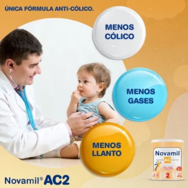 Novamil Ac Etapa 2 Fórmula Láctea 400 G. Anti Cólico