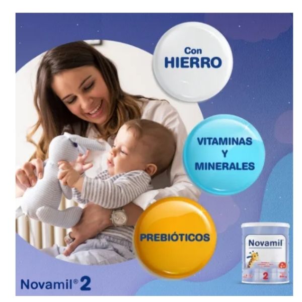 Fórmula Infantil En Polvo Genomma Lab Novamil 2 En Lata 800g