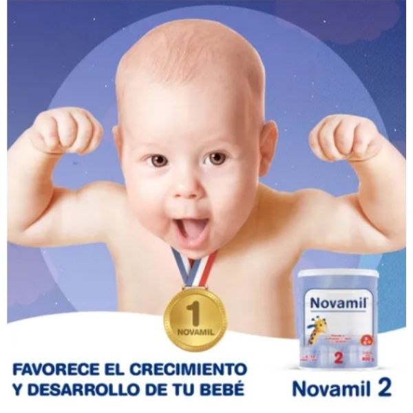 Fórmula Infantil En Polvo Genomma Lab Novamil 2 En Lata 800g
