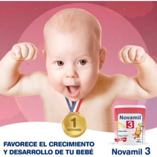 Fórmula Infantil En Polvo Bayer Novalac 3 Vainilla En Lata 800g