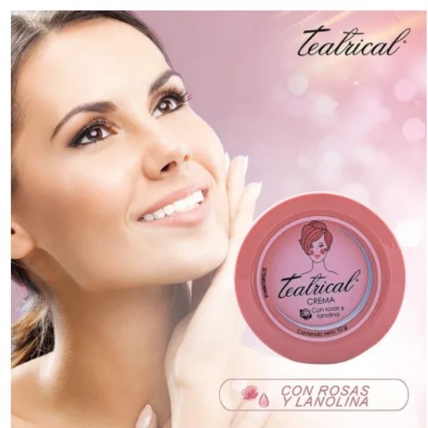 Teatrical Crema Facial Lanolina Y Rosas 230 G.