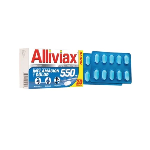 Alliviax 550 Dolor Muscular 20 Tabletas