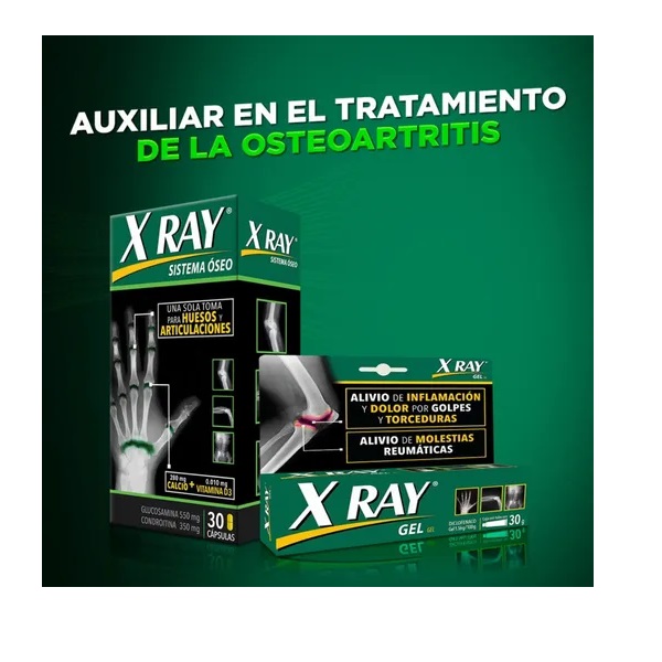 X Ray Gel 30 G. Reduce El Dolor Muscular