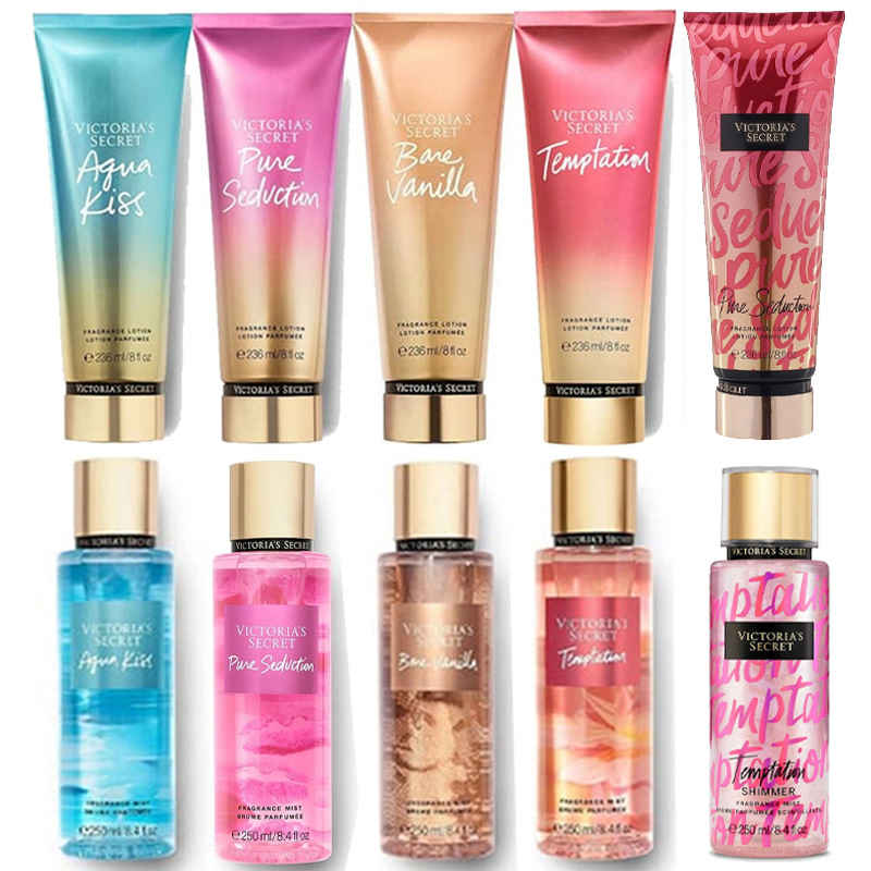 Victoria's Secret  10 Piezas CremaS Corporales Body Locion Y Fragancia Body Mist  Splash