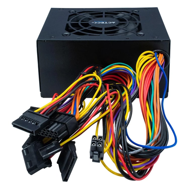 Fuente De Poder 500w Acteck S500 Micro Atx Slim Es-05002 80mm