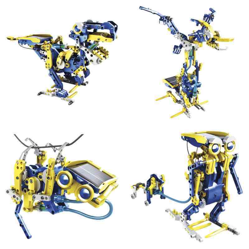 Robot De Juguete Solar E Hidráulico 12 En 1 