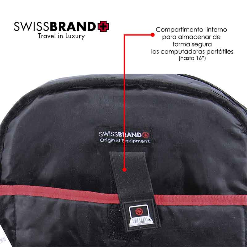 BACKPACK PORTALAP SWISSBRAND SBX00414D VIOLETA