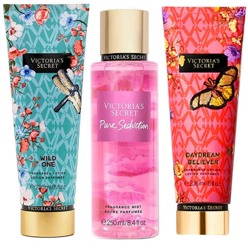 Victoria's Secret 3 Piezas Cremas Corporales Body Locion Y Fragancia ...