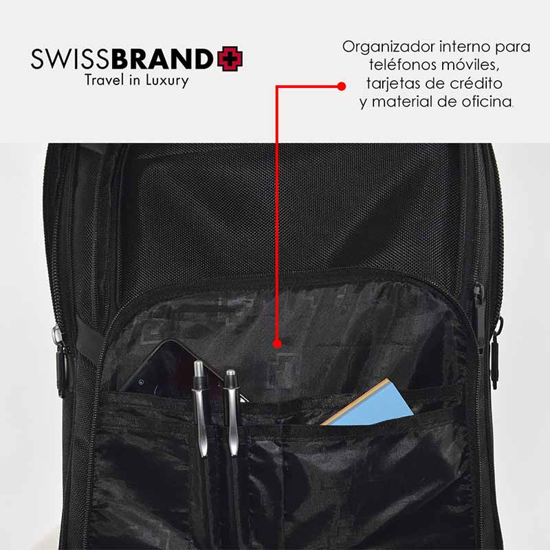 BACKPACK PORTALAP SWISSBRAND SBX00370A NEGRA