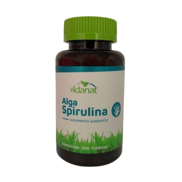 Alga Spirulina Vidanat 200 Tabletas 400mg Original