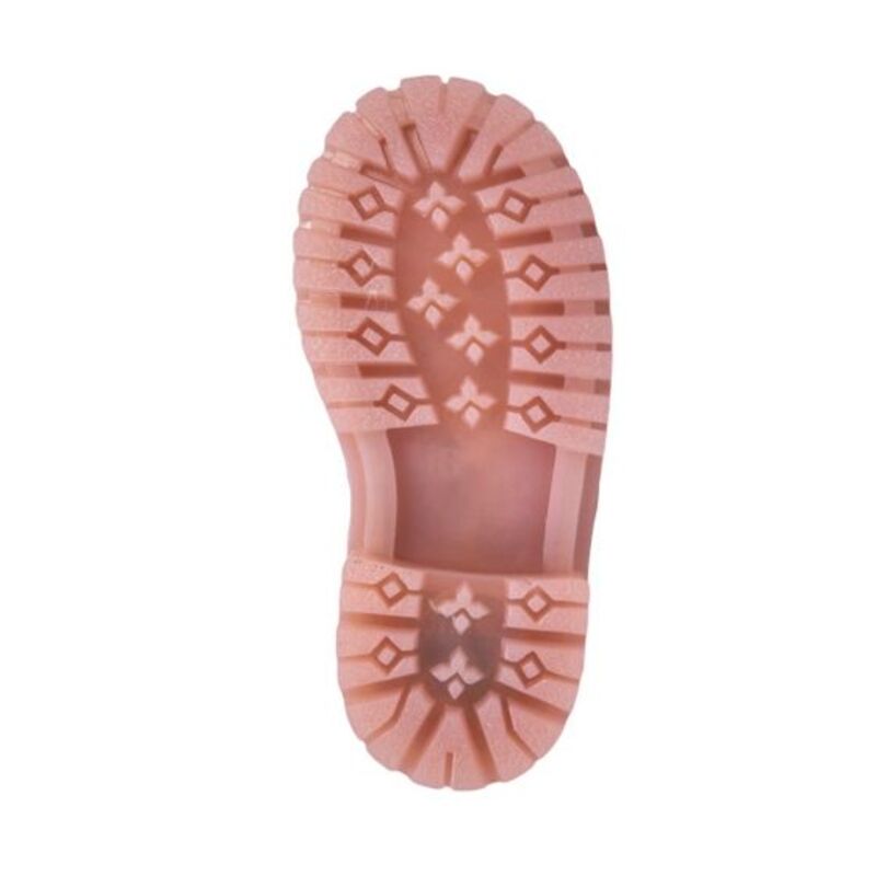 Bota Tipo Militar Minnie Mouse De Niña Rosa Con Glitters 327
