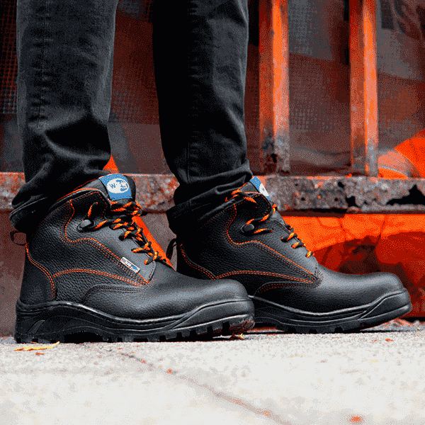 Zapato de Seguridad WSM, Ergonómico y cómodo. Con casquillo de Policarbonato. Bota Industrial y multifuncional. 2957-DH