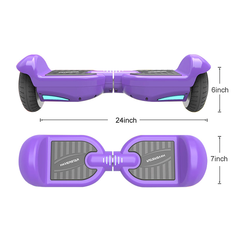 Patineta Eléctrica HOVERSTAR DZT para niños y adultos, llantas de 6.5" con luces flash y Leds