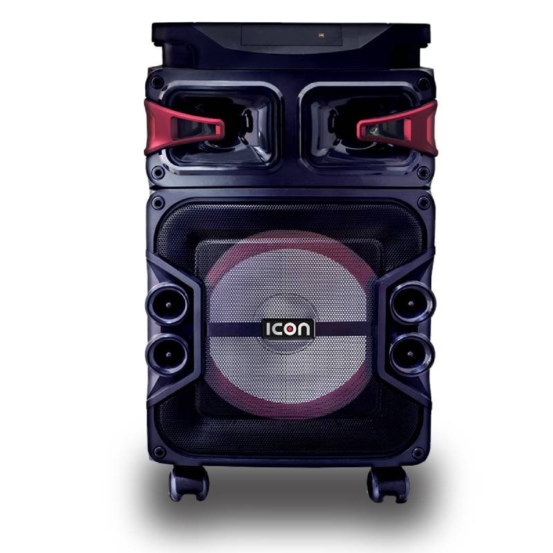 Bafle ICON DJ 12" Bluetooth con Tornamesa 12000 W PMPO 