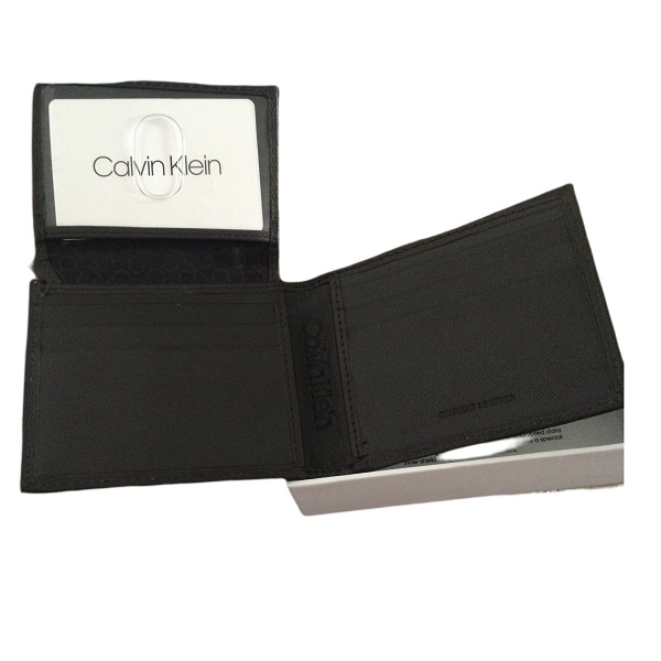 Cartera Calvin Klein Caballero Color Café Piel Diseño Original Regalo Para Hombre