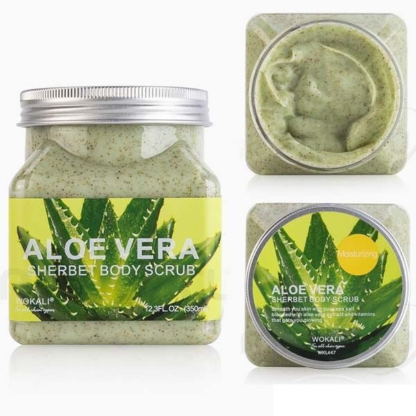 Exfoliante corporal de aloe vera Wokali 