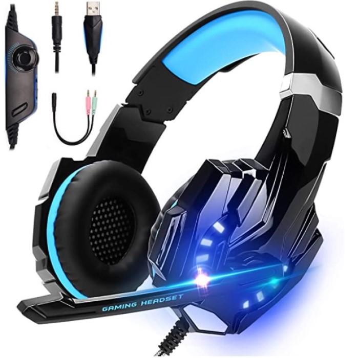 Audífonos Gamer Kotion Each G9000 Micrófono Y Luces Led