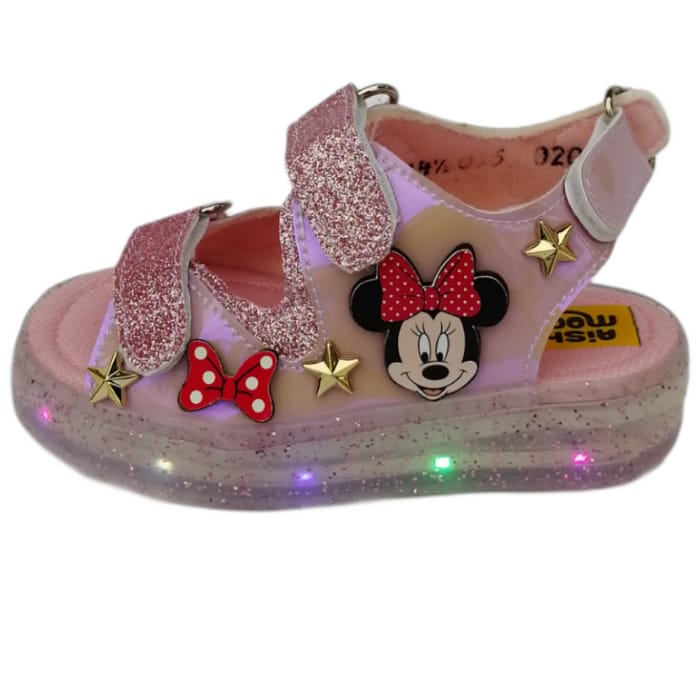 Sandalia de luces Led para niñas de personaje Minnie Mouse