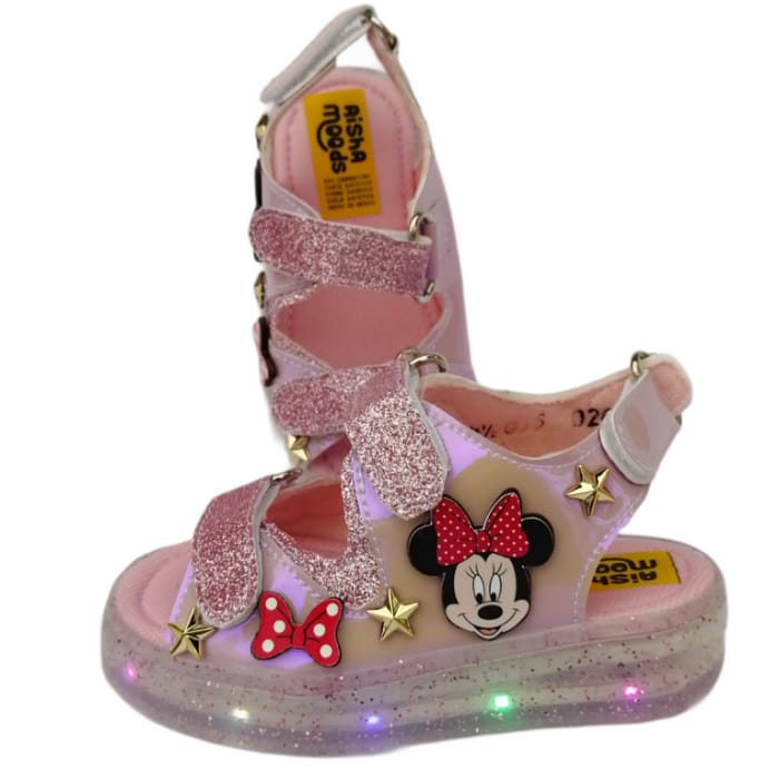Sandalia de luces Led para niñas de personaje Minnie Mouse