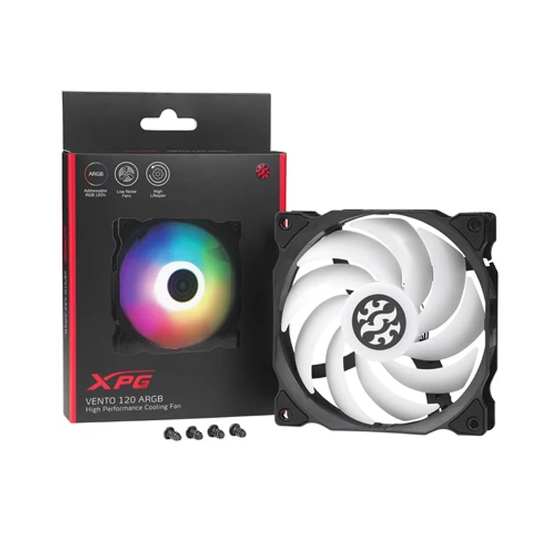 VENTILADOR ADATA XPG VENTO 120 NEGRO ARGB VENTO120ARGB-BKCWW 