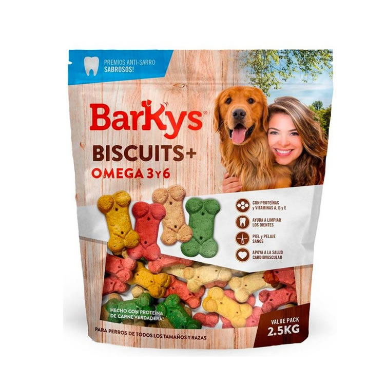 Galletas Con Omega 3 y 6 Contenido 2.5Kg Barky´s 650910 - Café