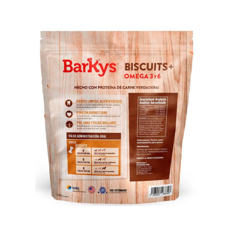 Galletas Con Omega 3 y 6 Contenido 2.5Kg Barky´s 650910 - Café