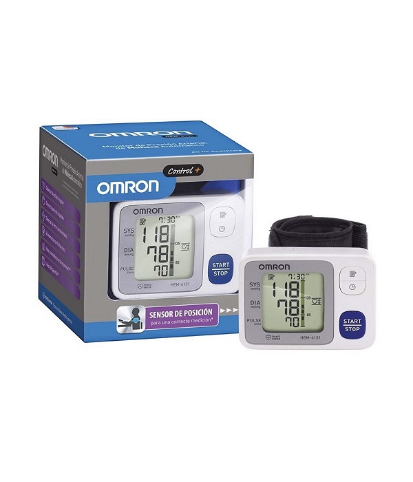 Monitor de Presión Arterial Omron Control + Automático para Muñeca