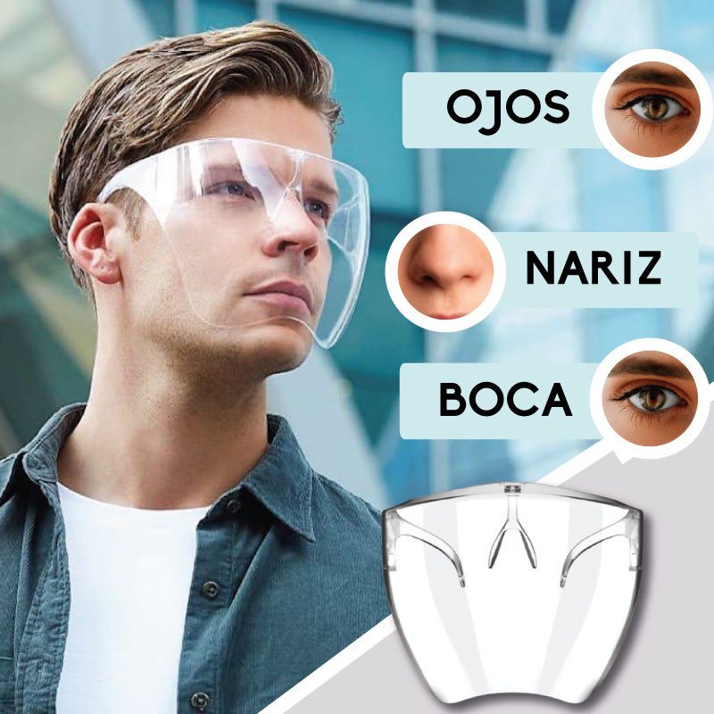 Set 2 caretas policarbonato premium 