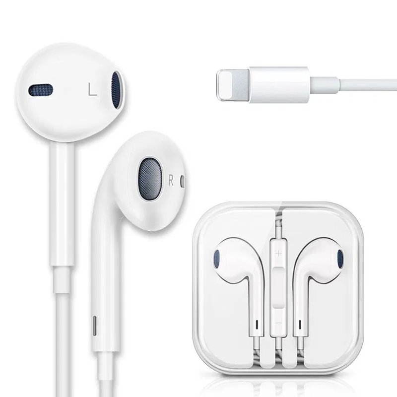 AUDIFONOS MANOS LIBRES COMPATIBLES CON IPHONE, BLANCOS