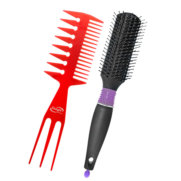 Tanys Set 3510 ,cepillo Araña Con Peine Mixto Para Mechas