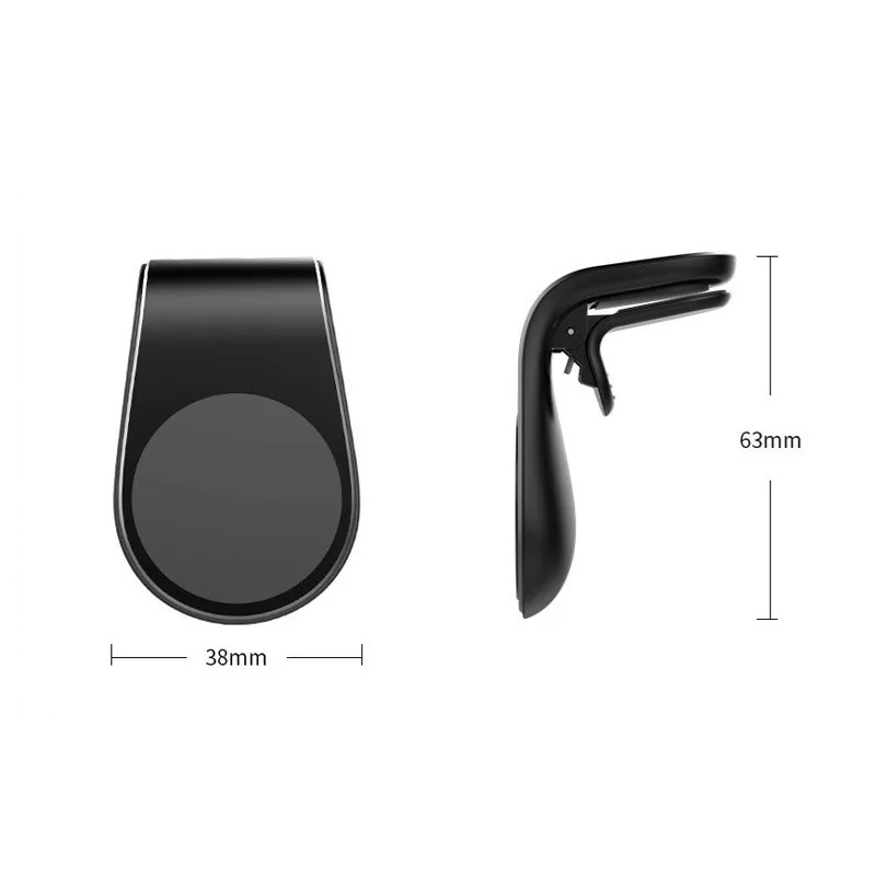 Soporte De Celular Magnético Para Auto Porta Teléfono Imán. Negro