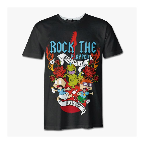 Playera Pijama Rugrats Born To Rock Dama