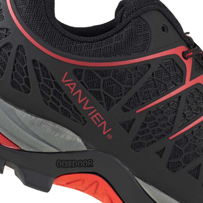 TENIS INDUSTRIALES VAN VIEN CASQUILLO POLICARBONATO DIELECTRICO VVFI0005 NEGRO ROJO