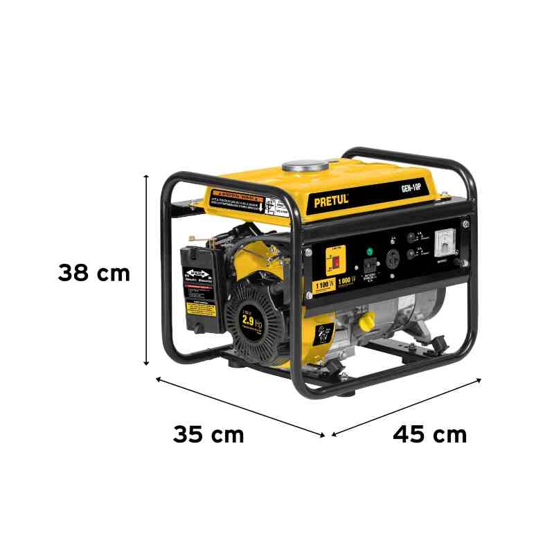 Planta De Luz Movil Generador Eléctrico A Gasolina, 1,000 W