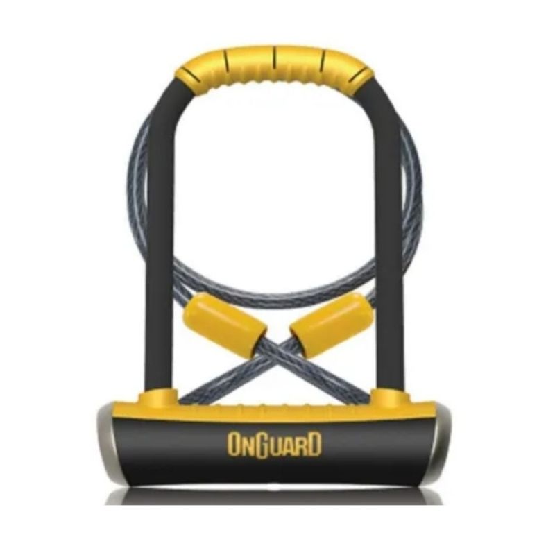 Candado Tipo U Onguard Para Moto Con Cable Pitbull Dt 8005