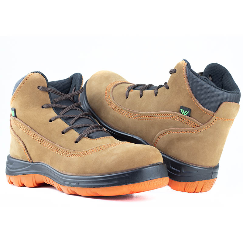 BOTAS VAN VIEN PARA CABALLERO DE SEGURIDAD CON CASQUILLO EURS KPK1D CAFÉ