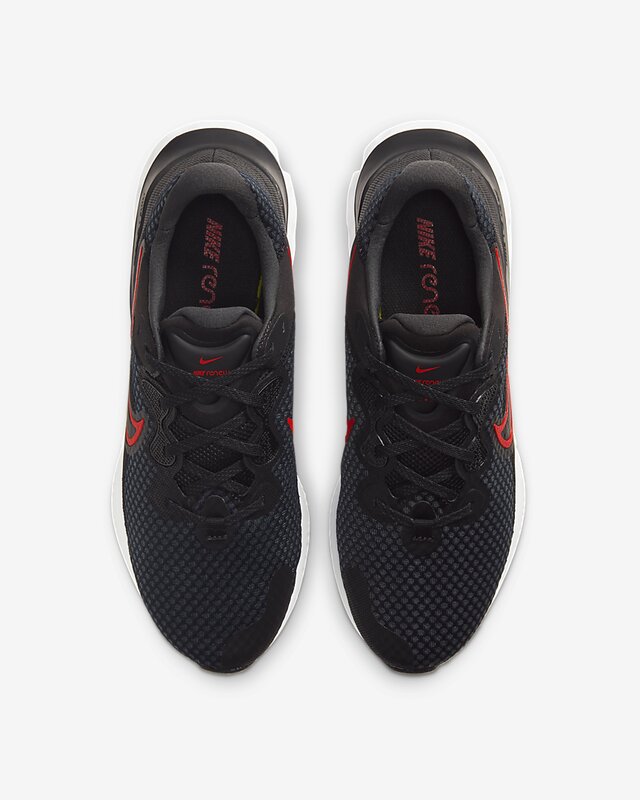Tenis Nike Renew Run 2 Negro Rojo