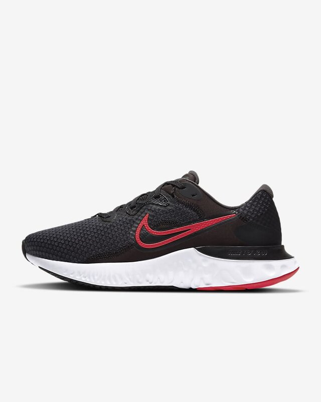 Tenis Nike Renew Run 2 Negro Rojo