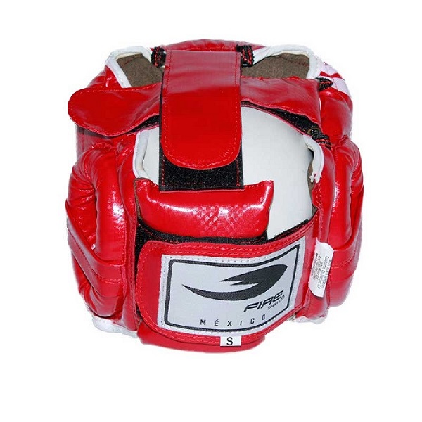Careta Box Barra Fire Sports® Pvc Protector Cabeza Rojo