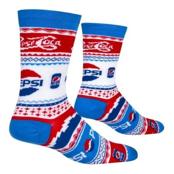 Calcetines Odd Sox Logo Pepsi- Cola Latas Rojo Blanco Azul Originales