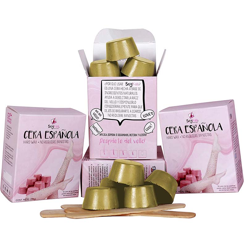 Cera Española Baykini Argán en pastillas para Vello Grueso 500G