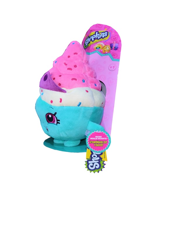 Peluche Shopkins Cup Cake  Marca Famosa Softies  20 Cm 