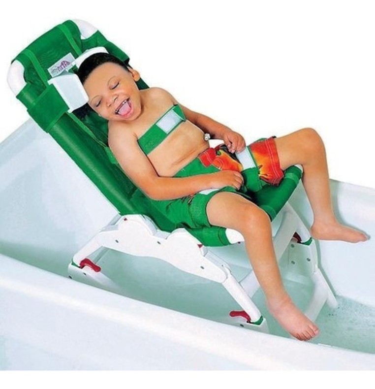 Silla Ducha infantil Especializada Otter Verde Ajustable Pci Chica