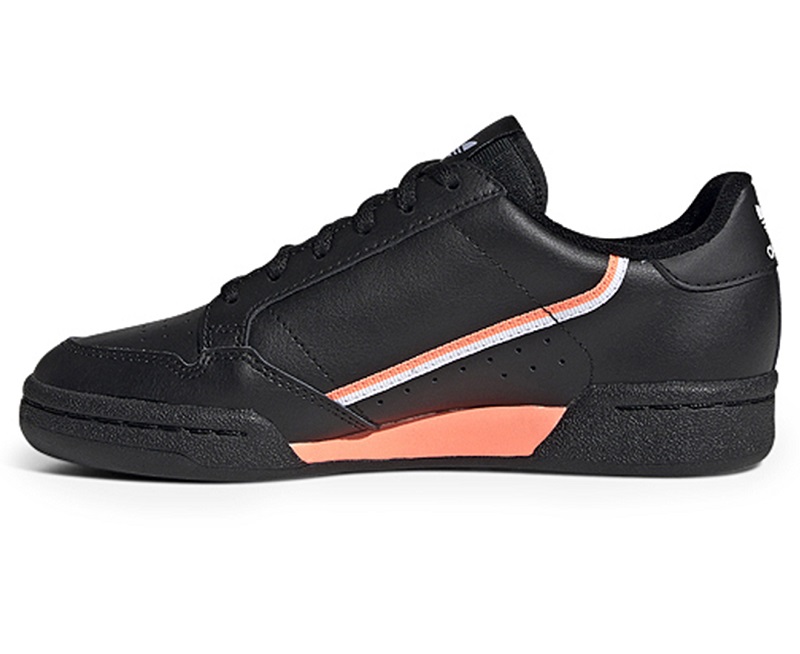JS TENIS ADIDAS CONTINENTAL 80 NEGRO C/ NARANJA (EG6821)