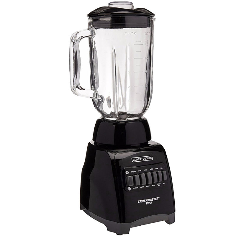 Licuadora Negra con Vaso de Vidrio de 1.25L BLACK & DECKER BL1000BG.