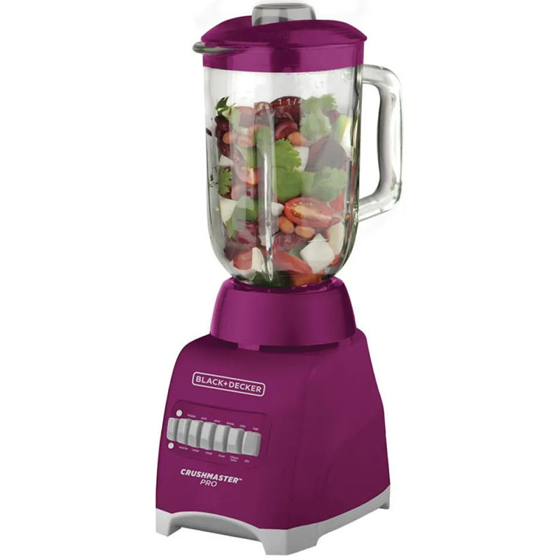 Licuadora Morada con Vaso de Vidrio de 1.25L  BLACK & DECKER BL1000BG